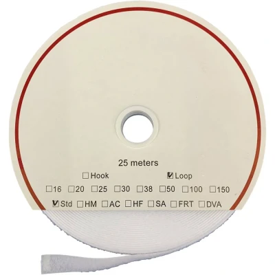 Afbeelding van FASTECH® T0201600000225 Klittenband Om vast te plakken Acrylaat Lusdeel (l x b) 25000 mm 16 Wit 25 m