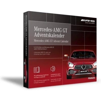 Afbeelding van 1:43 Franzis 67103 5 Mercedes Benz AMG GT Adventskalender Plastic Modelbouwpakket