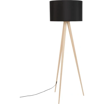 Afbeelding van Zuiver Vloerlamp Tripod hout zwart
