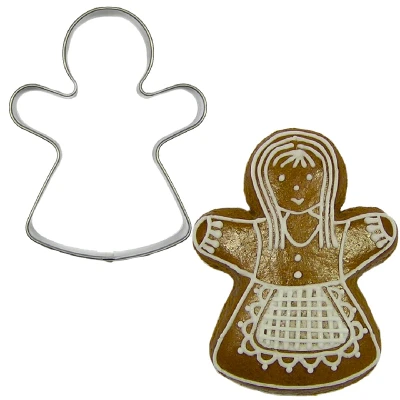 Afbeelding van BrandNewCake Uitsteker Gingerbread Vrouw RVS 6,5cm