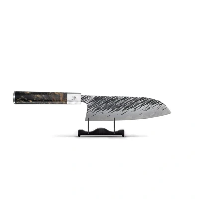 Afbeelding van Ame Japanse Santoku Rain Pattern 18 cm