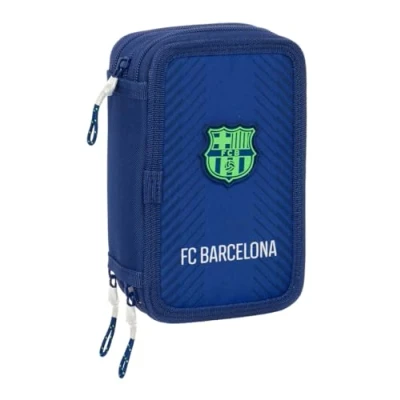 Image de SAFTA Trousse triple, 37 pcs bleu marine FC Barcelone