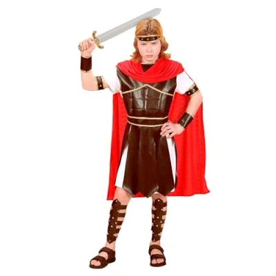 Afbeelding van Widmann Strijder (Oudheid) Kostuum Centurion Hercules Kind Jongen Bruin Maat 158 Carnavalskleding Verkleedkleding