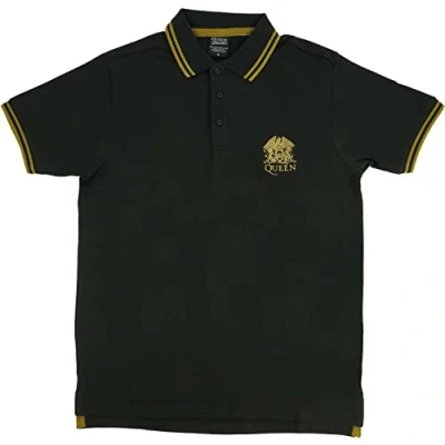 Afbeelding van Queen Crest Logo Polo shirt 2XL Zwart