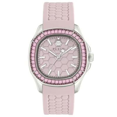 Afbeelding van Philipp Plein $pectre Lady PWTAA0123 Horloge Siliconen Roze Ø 38 mm
