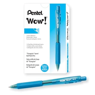 Afbeelding van Pentel BK440 balpen, 12 stuks, hemelsblauw
