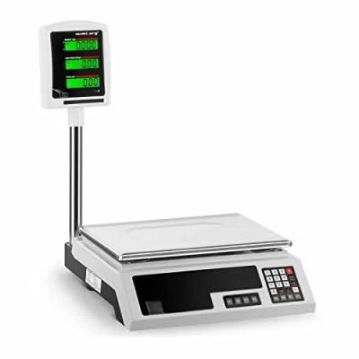 Afbeelding van Steinberg Systems SBS PW 301EA Systeemweegschaal, marktweegschaal, verkoopweegschaal, prijsweegschaal, digitale tafelweegschaal, 30 kg/1 g, 2 LCD display, 6 functies, 7 geheugenplaatsen