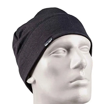 Afbeelding van Mil Tec Army Beanie zachte fleece muts, zwart.