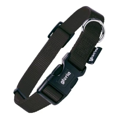 Afbeelding van Dog collar Gloria Black Size S (27 37 cm)