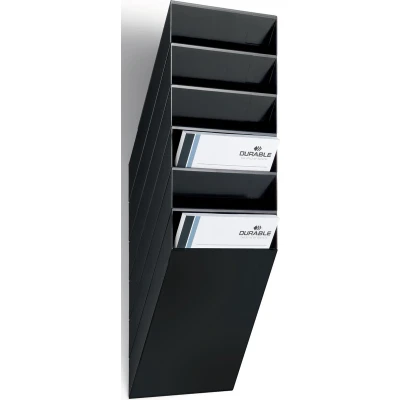 Afbeelding van Durable folderhouder Flexiboxx 6 A4, zwart sorteerrek
