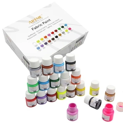 Afbeelding van Artme Textielverfset, 20 kleuren, ml x 20, veilig wasbaar