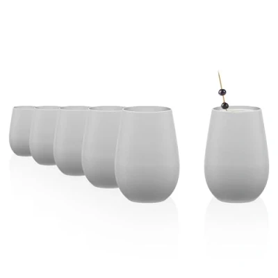 Afbeelding van Stölzle Olympic Tumbler Wit / Zilver 465 ml