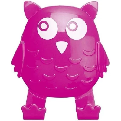 Afbeelding van Handdoekhaak Wenko Uil Zuignap Polystyreen Roze