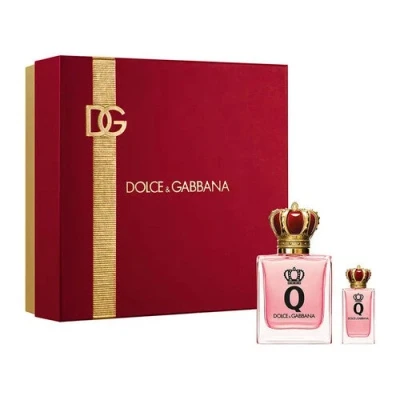Afbeelding van Dolce &amp; Gabbana Q Giftset 50 ml eau de parfum spray + 5 tasspray cadeauset voor dames