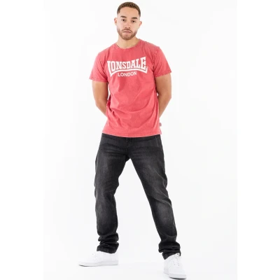 Afbeelding van Lonsdale Normale Passform Stofa Tshirt print, Heren, Maat: 3XL, Red ecru