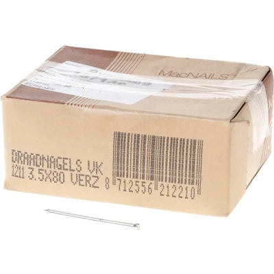 Afbeelding van Van der Loo Draadnagel verloren kop gegalvaniseerd 3.5 x 80mm 5kg