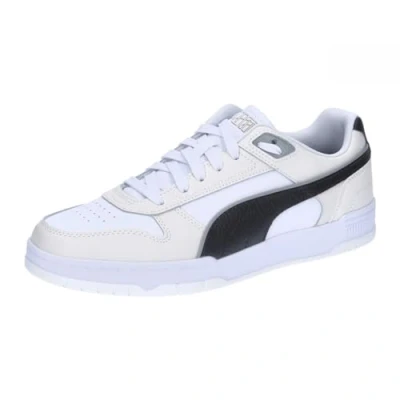 Afbeelding van Puma RBD GAME Unisex Sneakers laag, Maat: 39, White/black/vapor gray Leer en imitatieleer