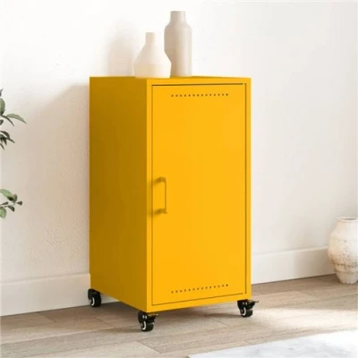 Afbeelding van Dressoir 36x39x72 cm koudgewalst staal mosterdgeel