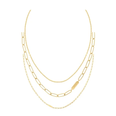 Afbeelding van Calvin Klein GP Chain Necklaces GIFT SET Ketting goldcoloured, Dames, Maat: One Size, Gold coloured