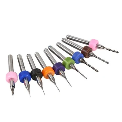 Afbeelding van 10 STKS Kleine Boor Printed Circuit Tool Set Mini Micro Boren Carbide voor PCB Board CNC Graveren 0.5mm