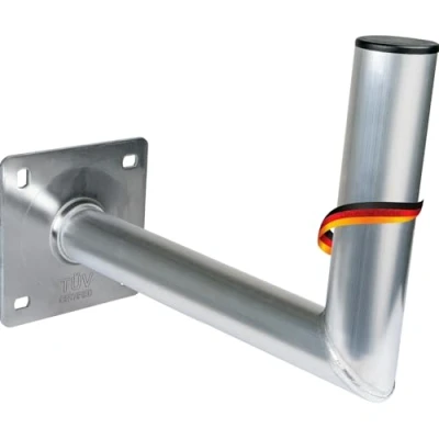 Afbeelding van SCHWAIGER 5149 beugel voor satellietschotel SAT antenne satellietinstallatie schotel muurbeugel van aluminium TÜV gekeurd wandafstand 35 cm zilver