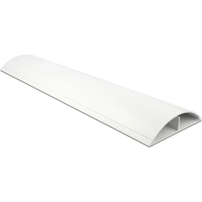 Afbeelding van Kunststof kabelgoot half rond met zelfklevende plakstrip 100 x 11,9 cm / wit