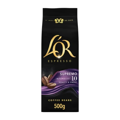 Afbeelding van L&#039;Or Espresso Supremo Koffiebonen 500 GR g