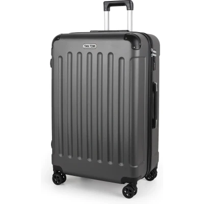 Afbeelding van TAN.TOMI Reiskoffer met 4 Wielen 95L Handbagage Ruimbagage Cijferslot Trolley Koffer Donkergrijs