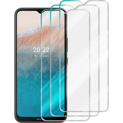 Afbeelding van Cadorabo 3x Screenprotector geschikt voor Nokia C21 Plus Beschermende Pantser Film in Getemperd (Tempered) Display beschermend glas 9H hardheid met 3D Touch