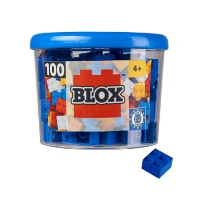 Afbeelding van Simba 104114112 Bouwstenenset Blox 4 100 stuks Blauw