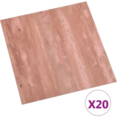Afbeelding van Vloerplanken 20 st zelfklevend 1,86 m² PVC rood