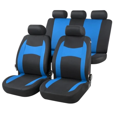 Afbeelding van WALSER Fairmont 13419 Stoelhoes blauw/zwart Polyester voor en achter VOLKSWAGEN: Polo IV Hatchback, V GOLF 6, FORD: FIESTA 6