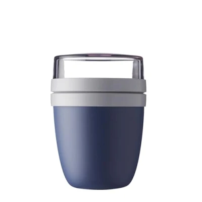 Image de Mepal pot à déjeuner Ellipse Nordic denim bol muesli pratique 500 ml, yaourt, boîte convient au congélateur, micro ondes et lave vaisselle