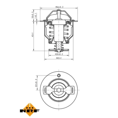 Afbeelding van Thermostaat, koelvloeistof NRF 725119