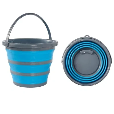 Afbeelding van BRAMBLE Opvouwbare Silicone Emmer (10L) Schoonmaakemmer Kamperen, Vissen, Wandelen, Schoonmaken, Tuinieren Stevig, Praktisch &amp; Ruimtebesparend