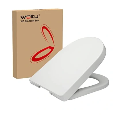 Afbeelding van WOLTU WS2544 WC bril van kunststof met softclose mechanisme, snelsluiting, scharnier, antibacterieel