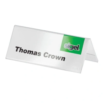 Image de Sigel ta136 lot de 10 présentoirs table chevalets transparent
