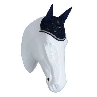 Afbeelding van HKM Oornetje Romy Donkerblauw Pony