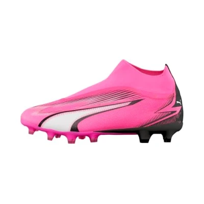 Afbeelding van Puma Ultra MATCH+ LL FG/AG Voetbalschoenen met kunststof noppen, Heren, Maat: 44, Poison pink/white/black Textiel/ synthetisch