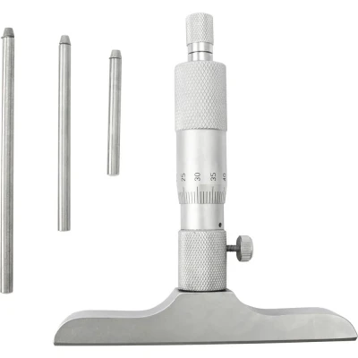 Afbeelding van Dasqua 4611 8115 Dieptemicrometer Met controlemaat 0 75 mm DIN 863