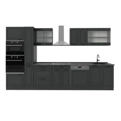Afbeelding van Vicco Complete keuken R Line, Antraciet landhuis/antraciet, 350 cm , WB
