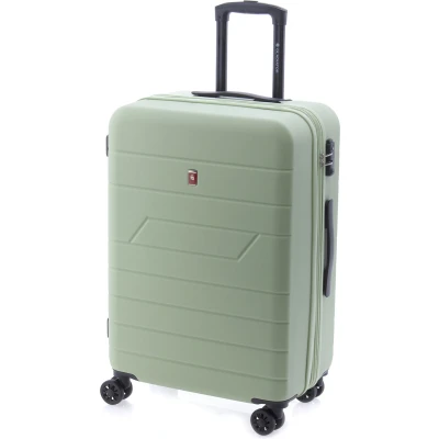 Afbeelding van Gladiator Mambo M Spinner 65 Reiskoffer met Wielen TSA Cijferslot 65x45x27cm Expandable tot 72 Liter Koffer Kofferslot Pastel Groen