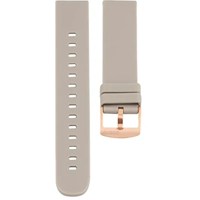 Afbeelding van OOZOO Timepieces Goudkleurige horloge met bruine leren band C11201