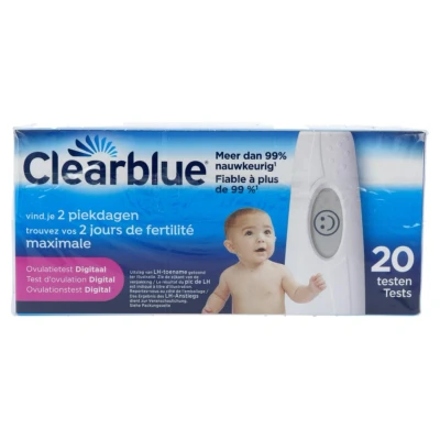 Afbeelding van Clearblue Ovulatietestset Digitaal Word sneller zwanger 1 Digitale Houder En 20 Testen