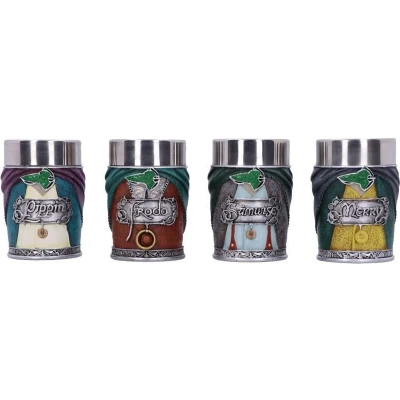 Afbeelding van Nemesis Now the Lord of Rings Hobbit Shotglazen Set 4 Stuks