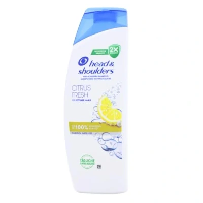 Afbeelding van Head &amp; Shoulders Citrus Fresh Anti roos shampoo voor vettig haar, 500 ml, dagelijks gebruik, tot 100% roosbescherming, klinisch getest, schoon fris gevoel