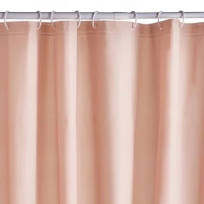 Image de Rideau de douche gauffré Pink PEVA 180 x 200 cm 12 crochets UTILITY