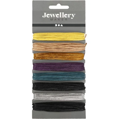 Afbeelding van Creotime Katoenkoord Multicolor 1 Mm Dik 5 M Lang 8 Stuks