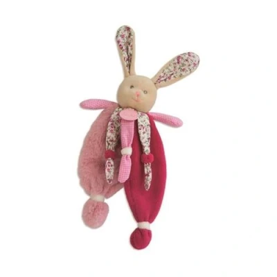 Image de Baby nat&#039; poupi doudou forme lapin rose