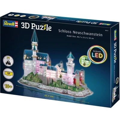 Afbeelding van Revell 00151 Schloss Neuschwanstein LED Edition 3D Puzzel